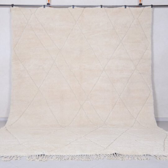 Moroccan ivory rug - custom creamy rug - berber wool rug