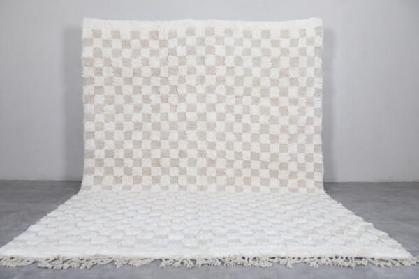 Checkered moroccan rug