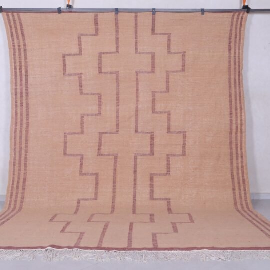 Vintage moroccan rug - custom african mat - handmade wool rug