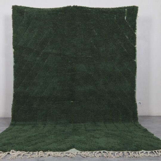 Moroccan green rug - living room rug - custom beni ourain rug