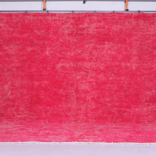 Pink moroccan rug - solid wool rug - custom berber rug