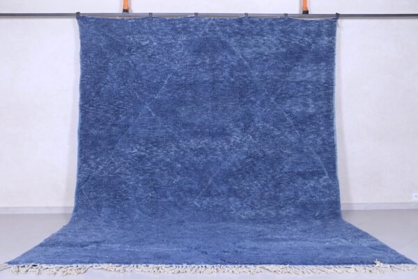 Custom contemporary rug -handmade moroccan rug - blue berber rug