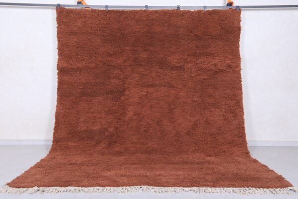 Solid moroccan rug