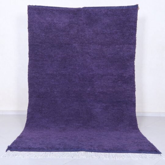 Moroccan purple rug - custom beni ourain rug - berber wool rug