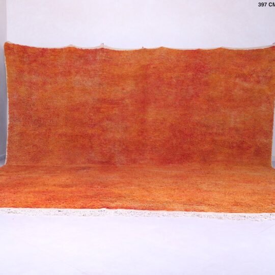 Orange moroccan rug - custom moroccan rug - wool berber rug